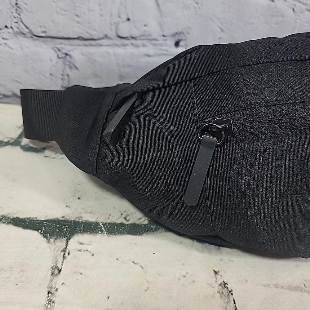 MAXTOP Adjustable Crossbody‎ Fanny Pack Waist Hip Hiking Bum Bag Black